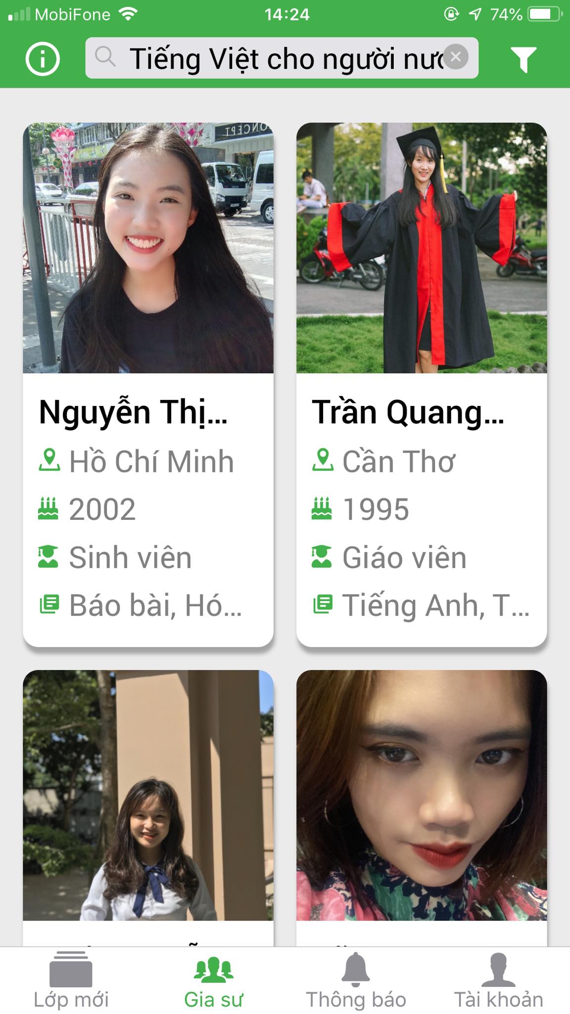 App Daykemtainha.vn tiếng Việt cho người nước ngoài